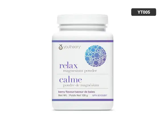 Youtheory Relax Magnesium Powder Berry Flavor 126g in Sri Lanka - supplementvault.lk